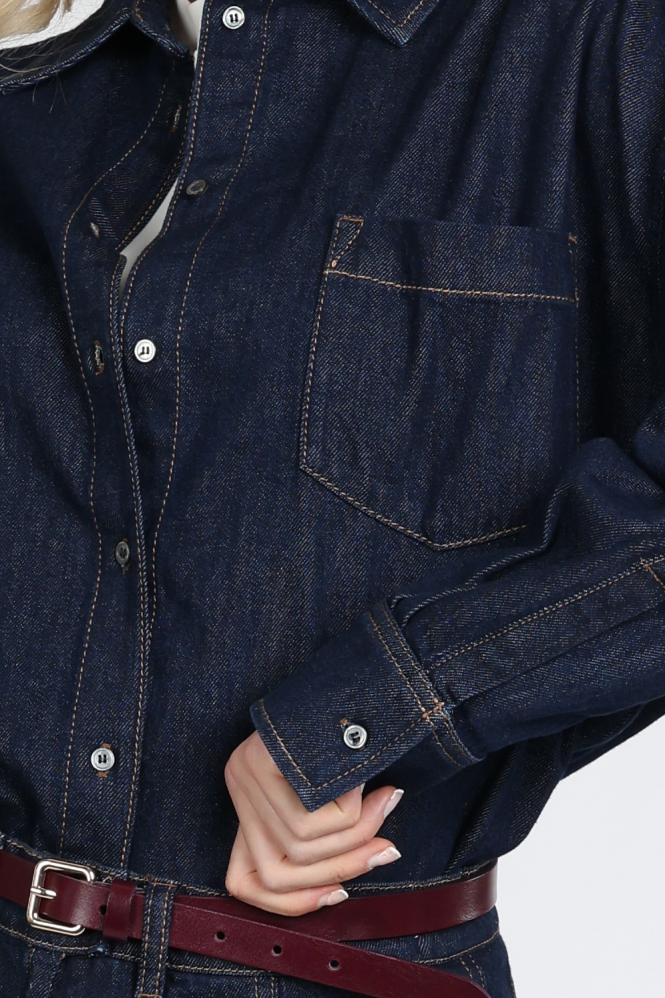 MaxMara Foggia mm10510 Blouse lange mouw Blauw