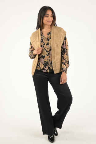 By-Bar erin lilli blouse Zwart