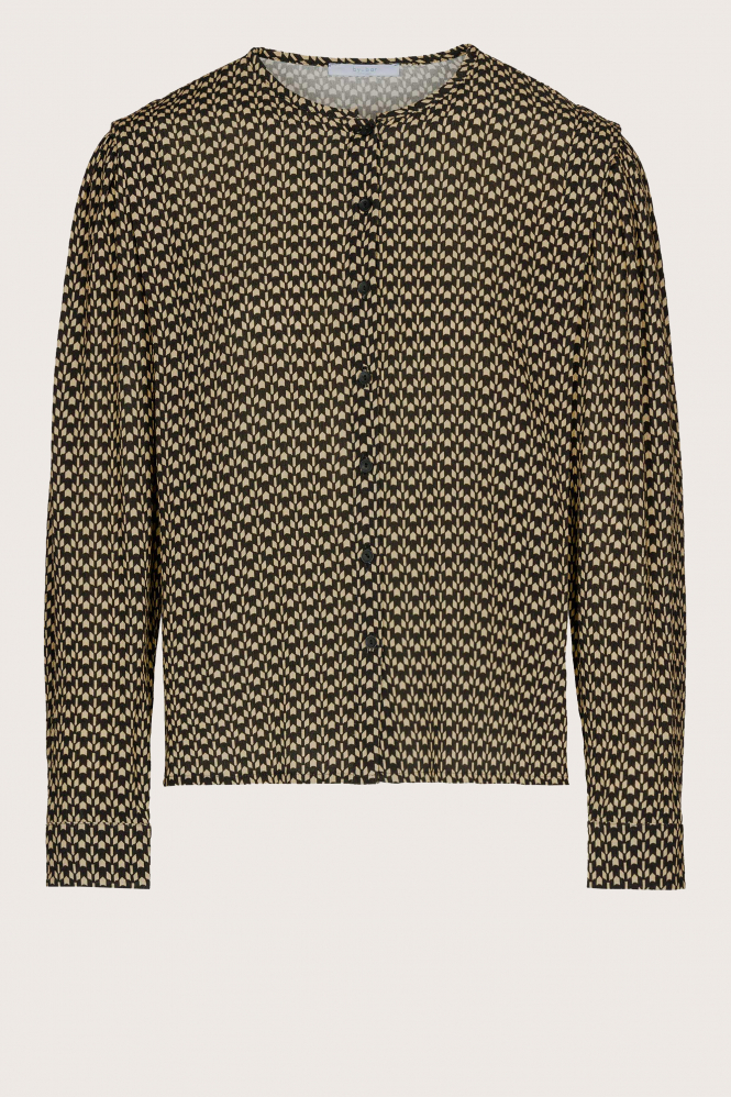 By-Bar erin gio blouse Blouse lange mouw Zwart