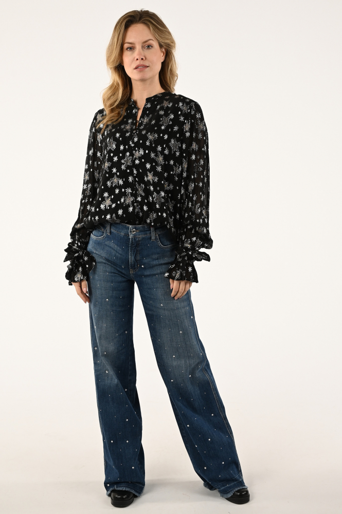 Fabienne Chapot CLT-36-BLS-AW23 Blouse lange mouw Zwart