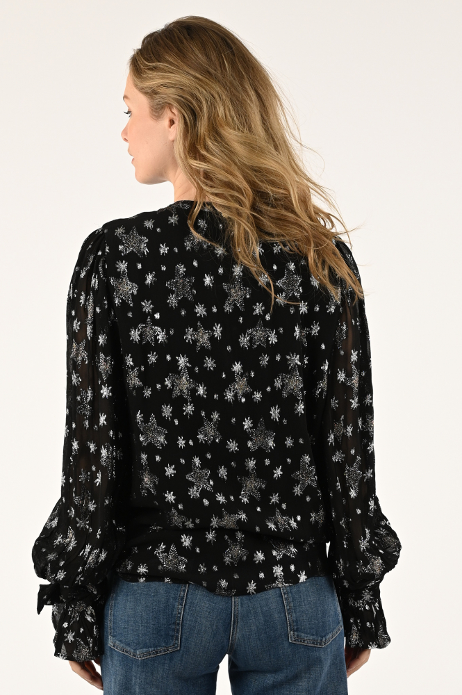 Fabienne Chapot CLT-36-BLS-AW23 Blouse lange mouw Zwart