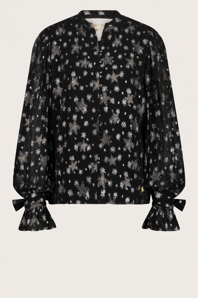 Fabienne Chapot CLT-36-BLS-AW23 Blouse lange mouw Zwart