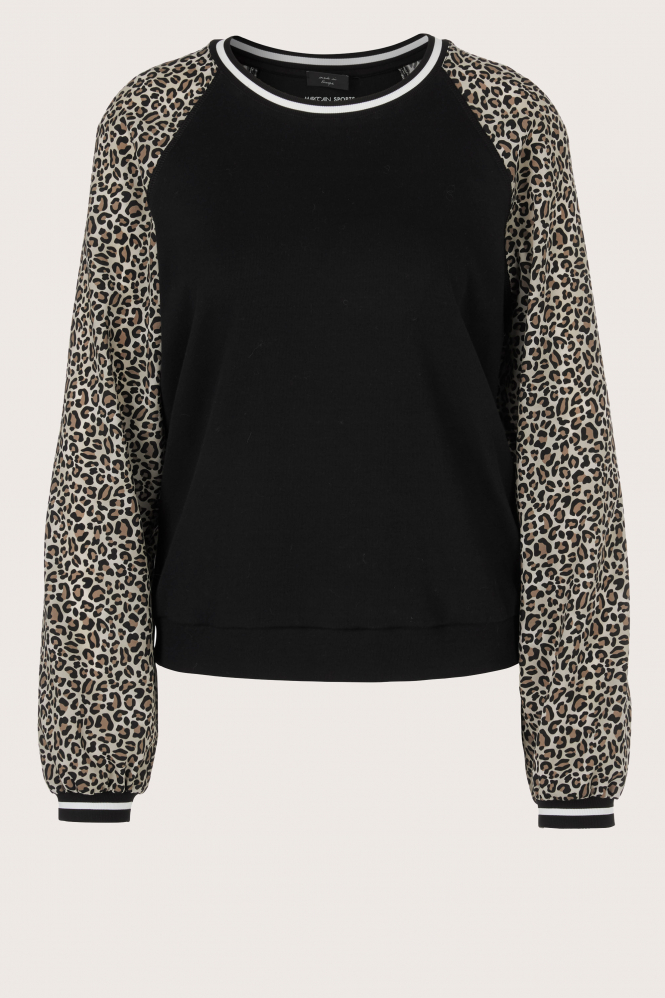 Marc Cain XS 48.16 J55 Blouse lange mouw Zwart