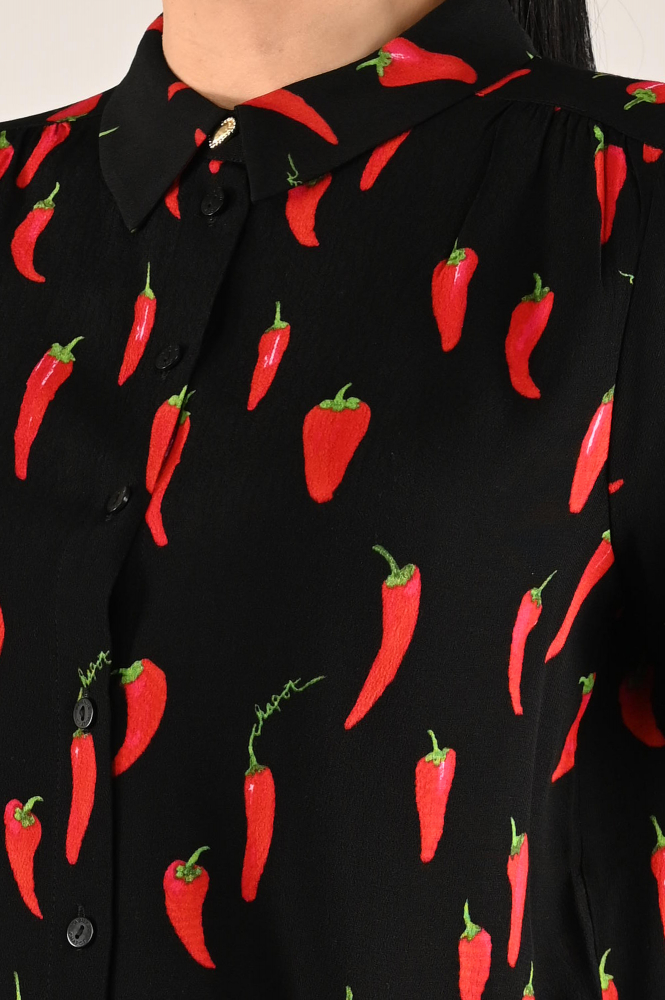 Fabienne Chapot Coco Blouse Blouse lange mouw Zwart