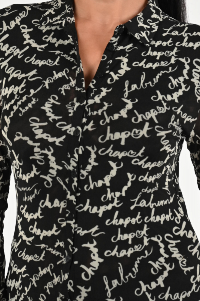 Fabienne Chapot CLTBLS09AW250205 Blouse lange mouw Zwart