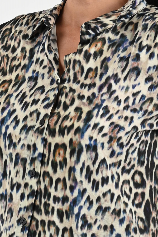 Geisha 53614-20 Blouse lange mouw Zwart