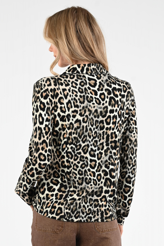 Geisha 52612-60 Blouse lange mouw Zwart