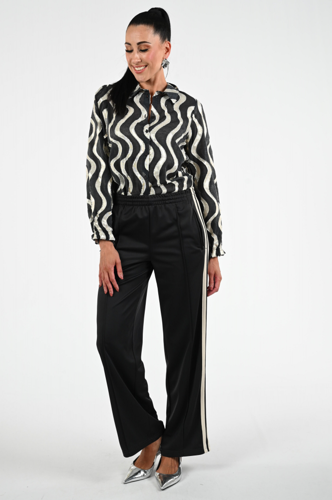 Geisha 53915-20 Blouse lange mouw Zwart