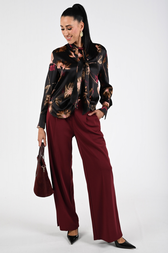 Marc Cain ZC 51.11 W28 Blouse lange mouw Zwart