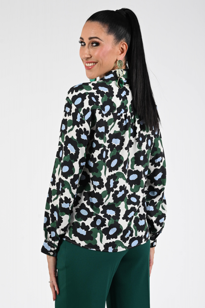 Pom Amsterdam SP9287 Blouse lange mouw Zwart