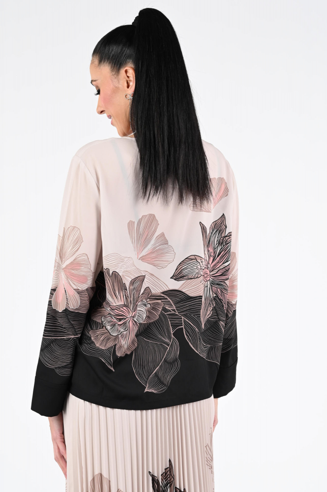 Marc Cain AC 51.08 W07 Blouse lange mouw Zwart