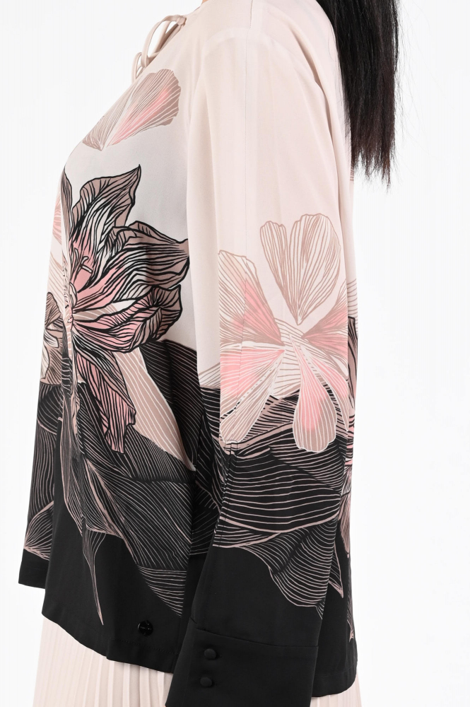 Marc Cain AC 51.08 W07 Blouse lange mouw Zwart