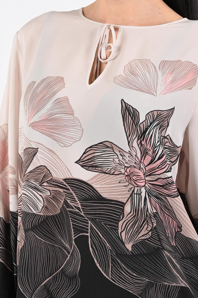 Marc Cain AC 51.08 W07 Blouse lange mouw Zwart