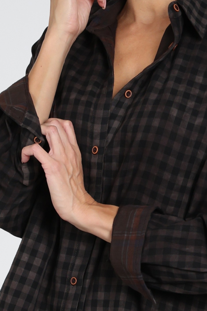 Aimée the label Canada Blouse Blouse lange mouw Zwart