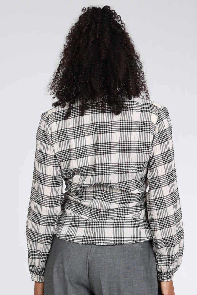 Co'couture 500380 Blouse lange mouw Zwart