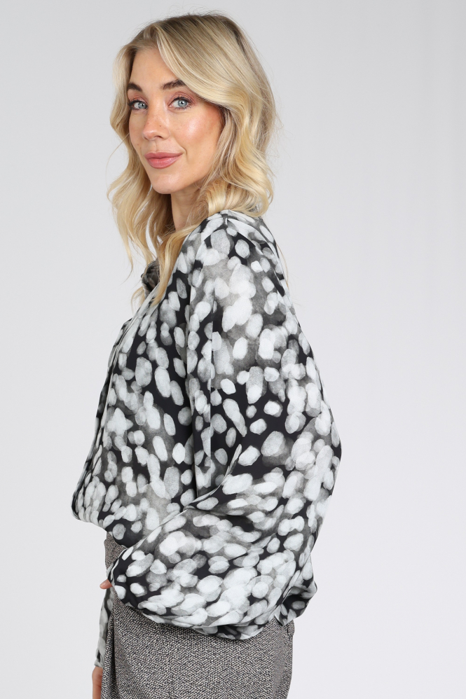 Studio Anneloes 14333 Blouse lange mouw Zwart
