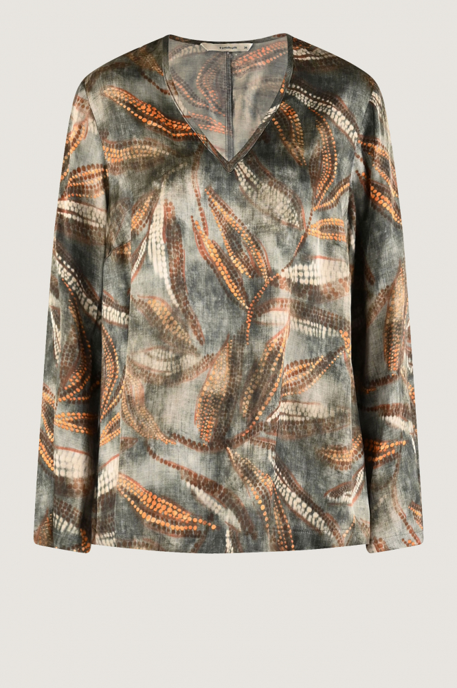 Summum 2s3161-12073 Blouse lange mouw Grijs