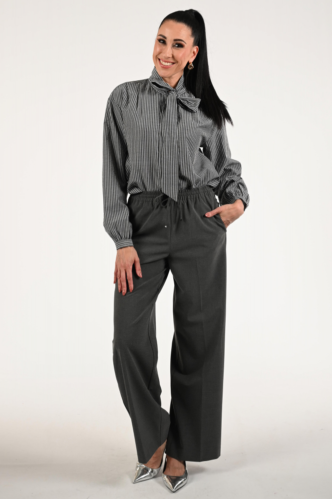 Geisha 53537-14 Blouse lange mouw Grijs