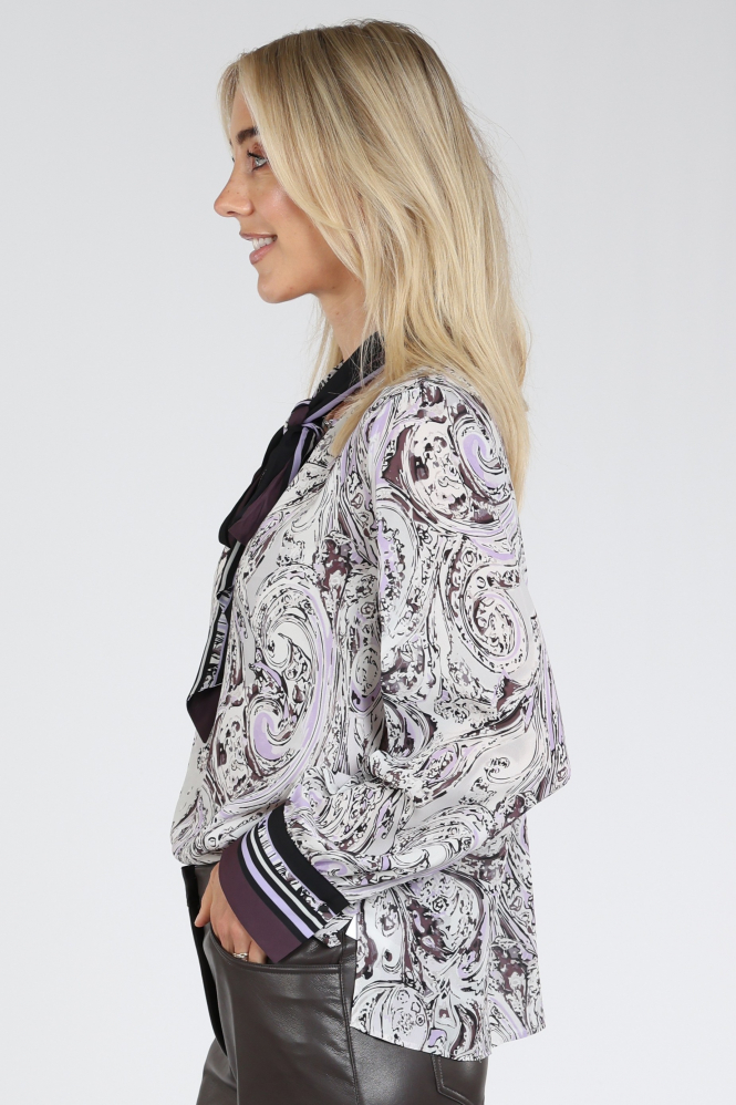 Marc Cain BC 51.09 W17 Blouse lange mouw Grijs