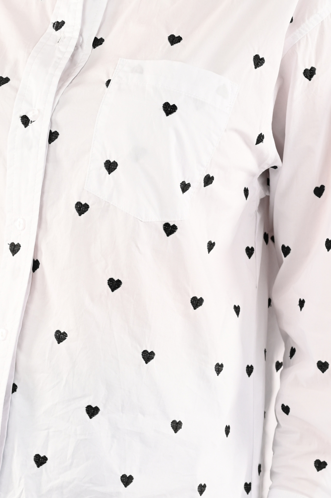 Co'couture heartcc oversize  Blouse lange mouw Wit
