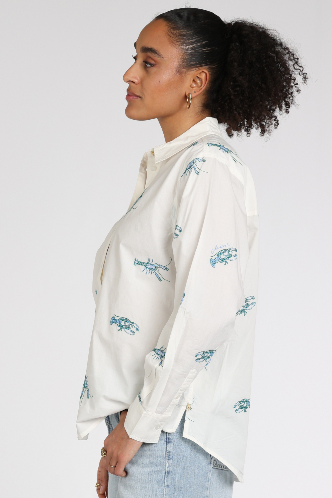 Fabienne Chapot CLTBLS27SS261009 Blouse lange mouw Wit