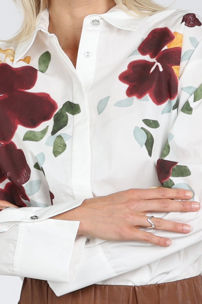 Caroline Biss 4674 Blouse lange mouw Wit