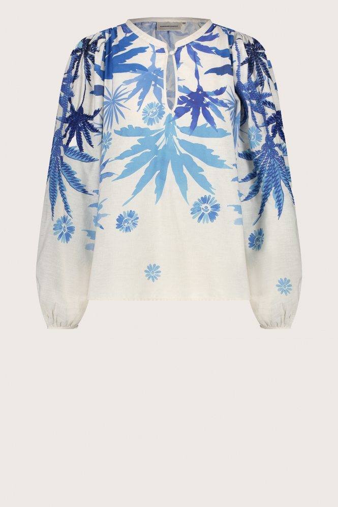 Fabienne Chapot CLT-TOP-30-AW24-0 Blouse lange mouw Wit
