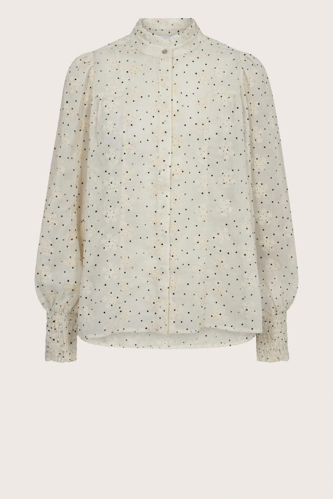 Co'couture 35596 Blouse lange mouw Wit