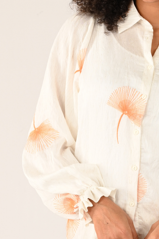 Geisha 53223-20 Blouse lange mouw Wit