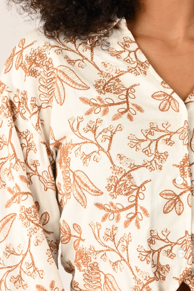 Geisha 53143-21 Blouse lange mouw Wit