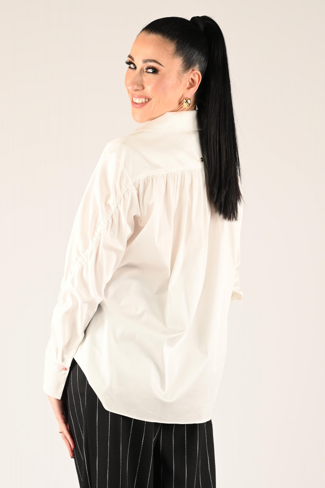 Marc Cain YC 51.19 W26 Blouse lange mouw Wit