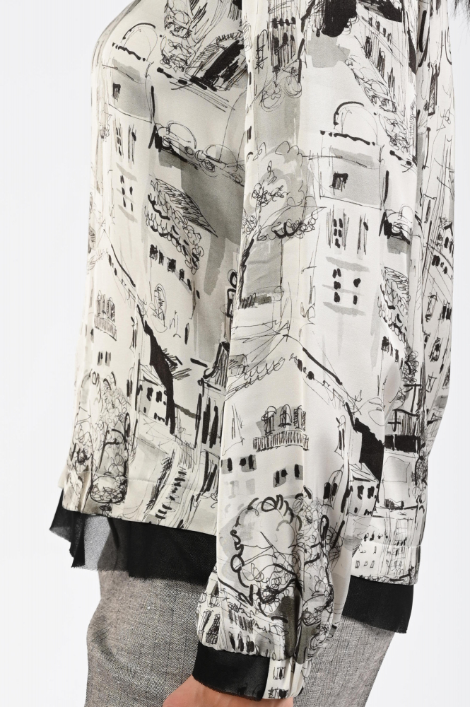 Marc Cain ZC 51.21 W75 Blouse lange mouw Wit