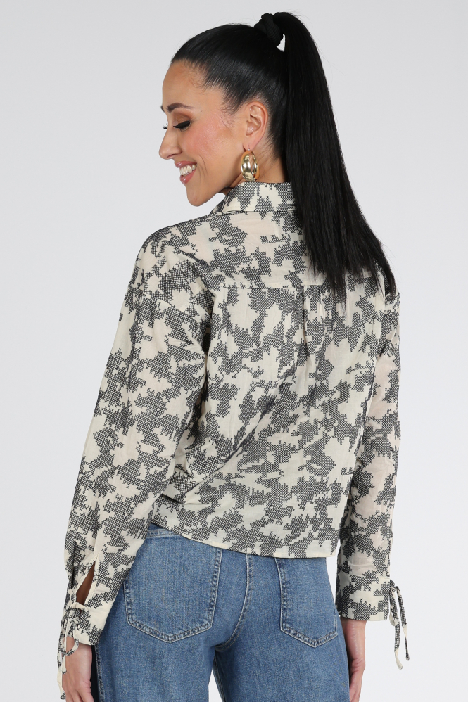 Nukus NKS02248 Blouse lange mouw Wit