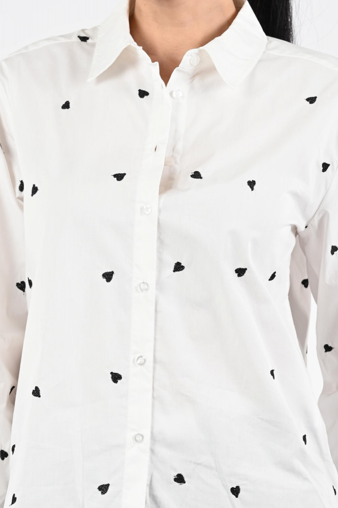 Geisha 53534-14 Blouse lange mouw Wit