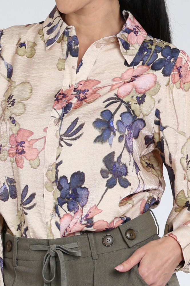 Geisha 63665-20 Blouse lange mouw Wit