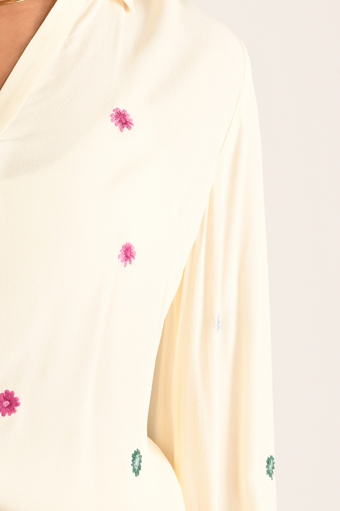 Fabienne Chapot CLT-BLS-19-AW24 Blouse lange mouw Beige