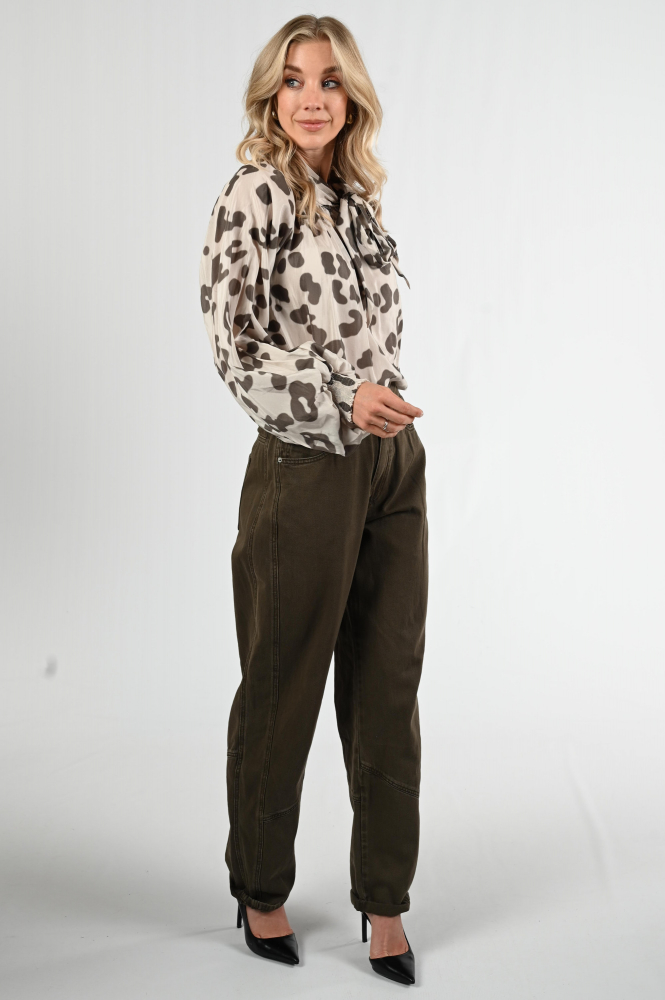 Summum 2s3322-12267 Blouse lange mouw Beige