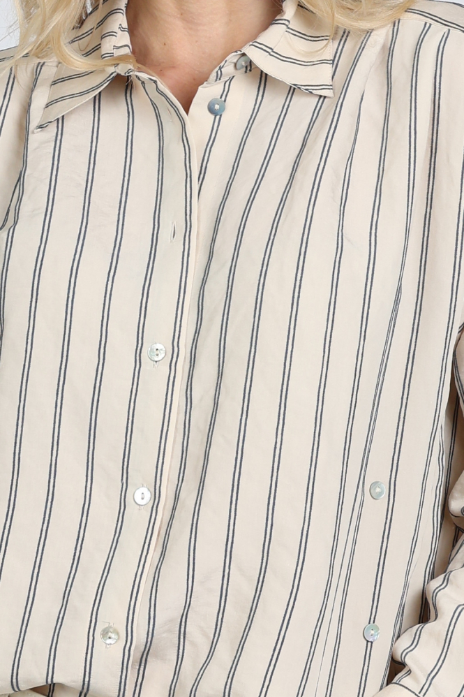 Summum 2s3455-12374 Blouse lange mouw Beige