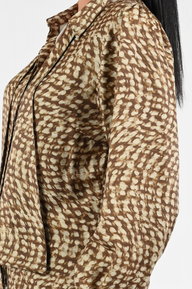 Geisha 53903-20 Blouse lange mouw Bruin
