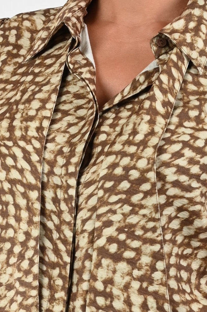 Geisha 53903-20 Blouse lange mouw Bruin
