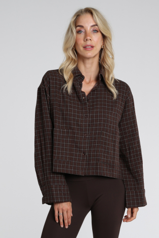 Deblon Sillia shirt 2631203 Bruin