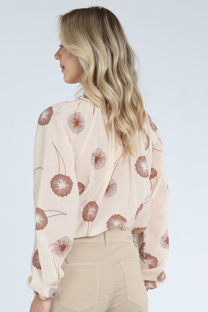 Geisha 63259-20 Blouse lange mouw Bruin