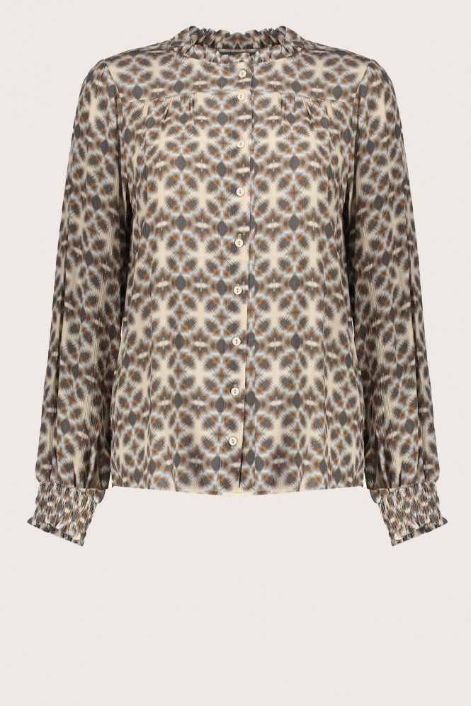 Geisha 43708-20 Blouse lange mouw Beige