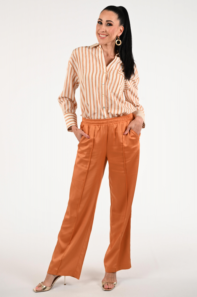 KYRA Poppie Blouse lange mouw Beige