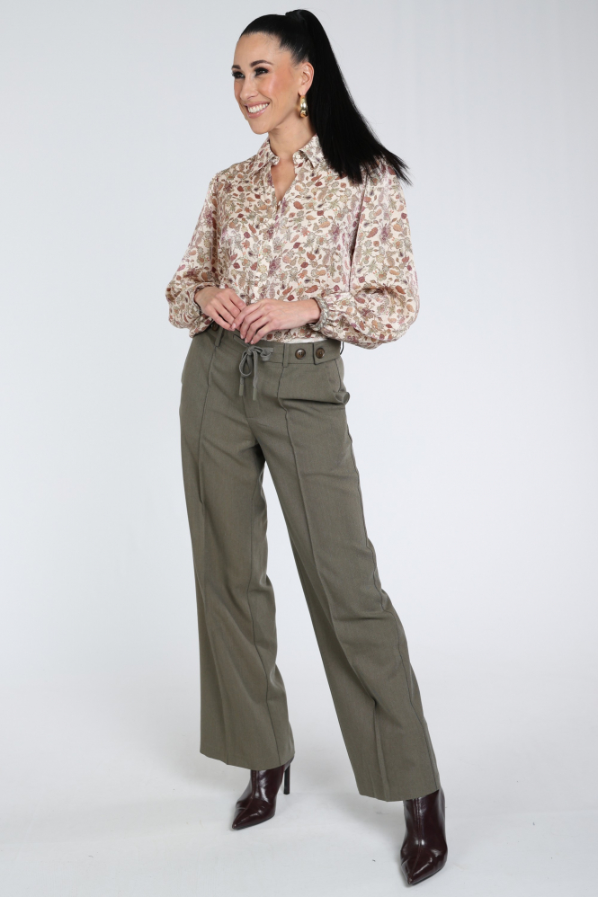 Geisha 63649-20 Blouse lange mouw Beige