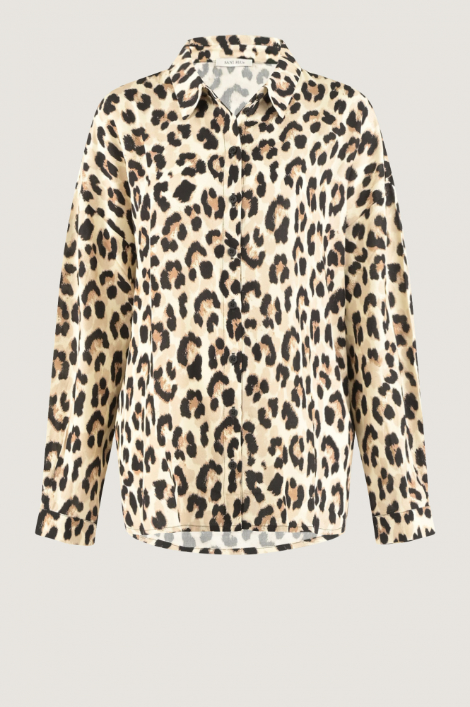 Sani Blu 5799 Blouse lange mouw Beige