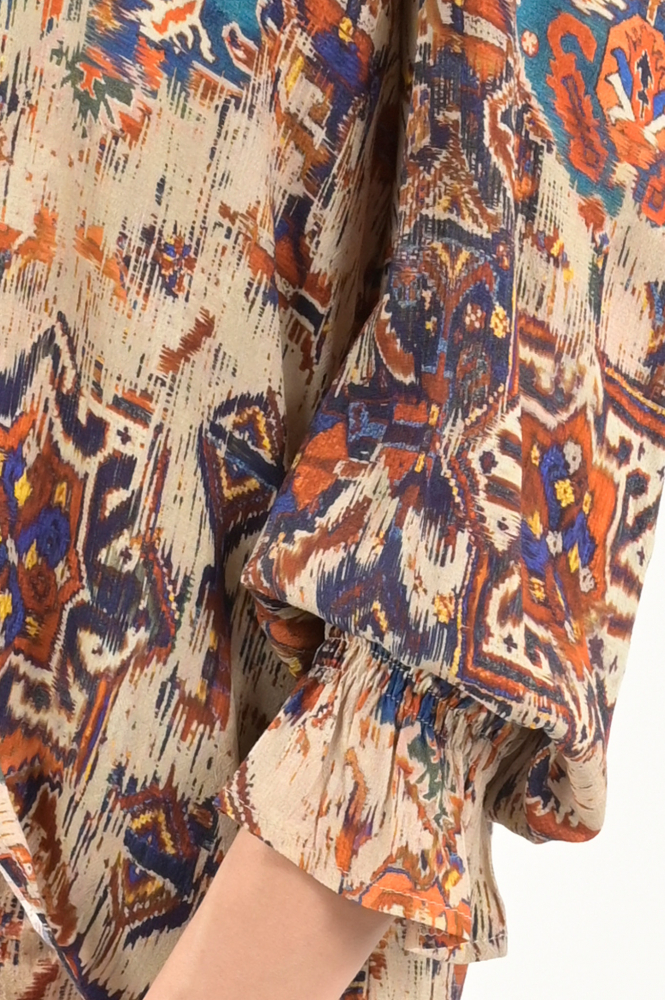 La Fee Maraboutee fgto colette-k Blouse lange mouw Beige