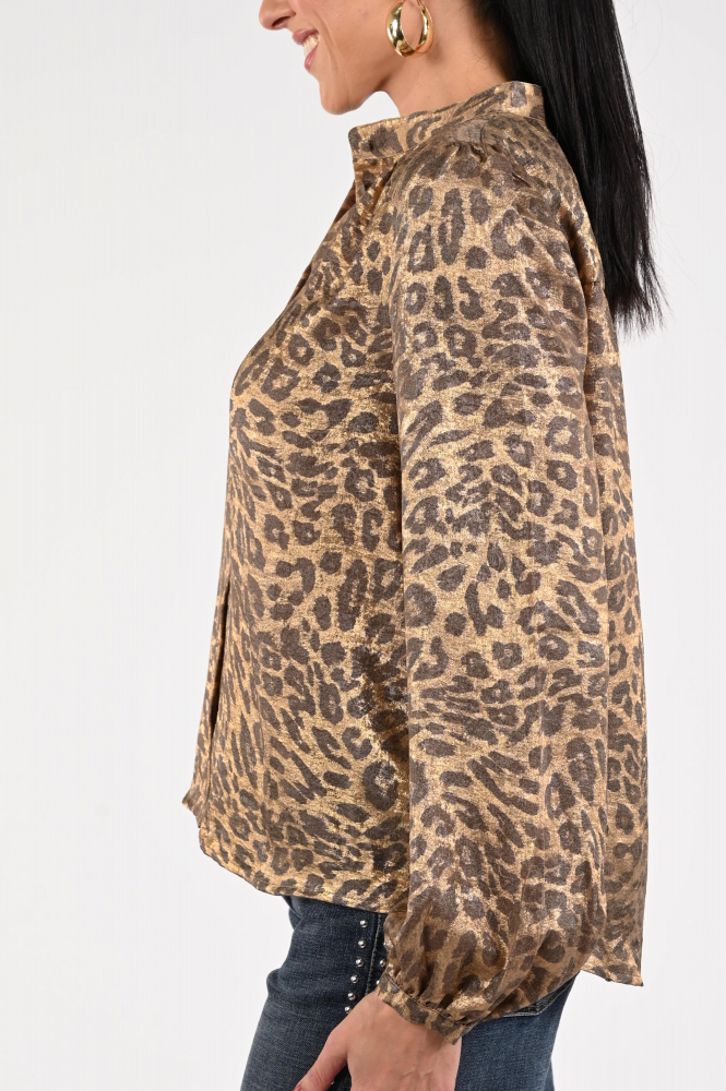 Geisha 53869-14 Blouse lange mouw Beige