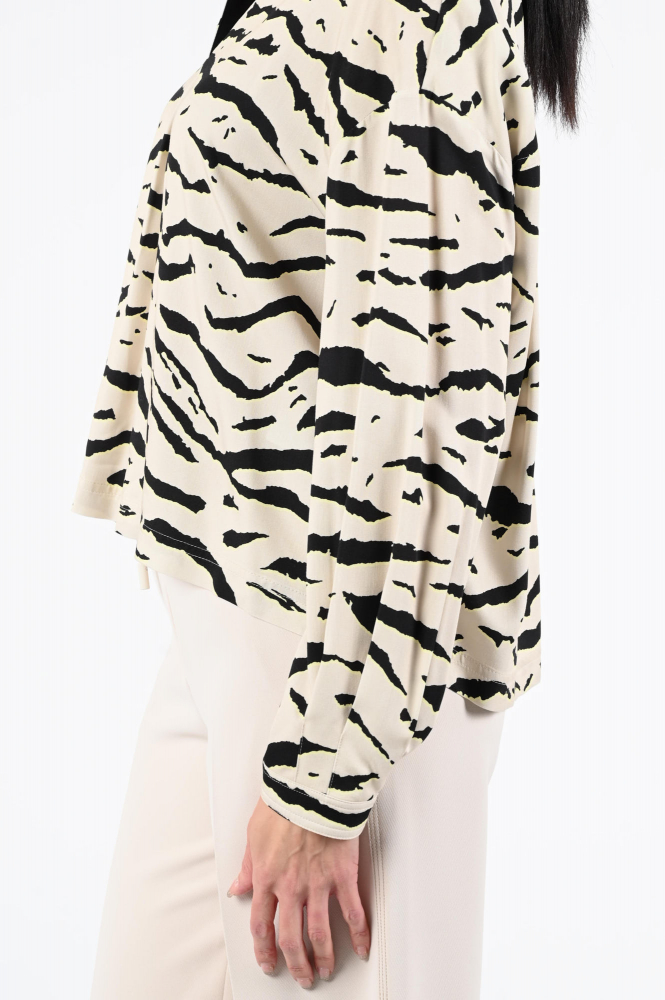 Marc Cain AS 51.01 W56 Blouse lange mouw Beige