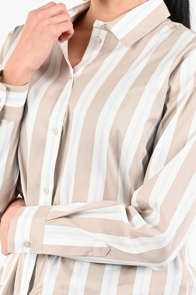 Monari 809634 Blouse lange mouw Beige